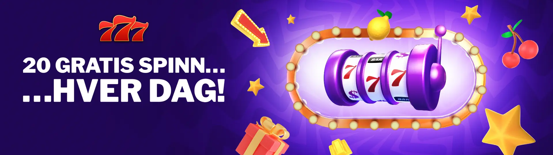 Få 20 gratisspinn hver dag i arbeidsuken!